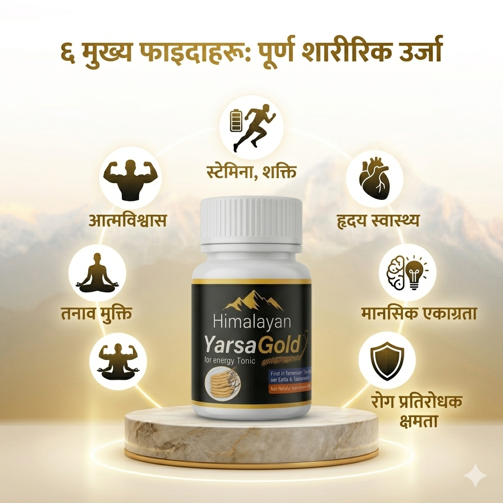 Himalayan Yarsha Gold 30 Capsules + 5 Capsules Free Total 35 Capsules